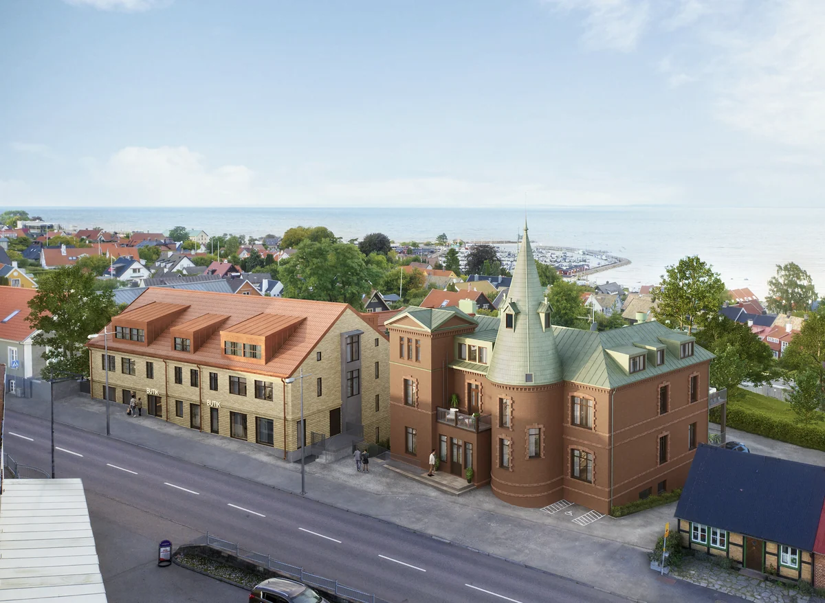 Projektillustration av kvarteret Borgen. Bildkälla: Kvarteret Borgen.